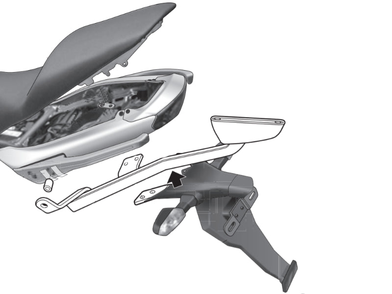 Монтажен комплект за куфари SHAD TOP MASTER KAWASAKI ER - 6N '09 — снимка 2