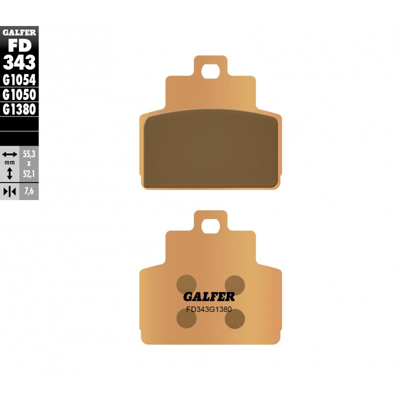 Задни мото накладки Galfer SINTERED SCOOTER COMPOUND FD343G1380 1