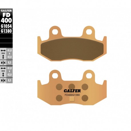 Задни мото накладки Galfer SINTERED SCOOTER COMPOUND FD400G1380 1