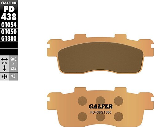 Задни мото накладки Galfer SINTERED SCOOTER COMPOUND FD438G1380 1