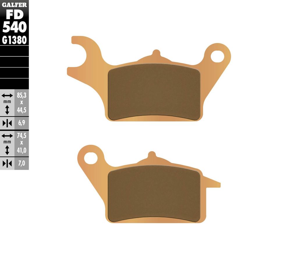 Предни мото накладки Galfer SINTERED SCOOTER COMPOUND FD540G1380