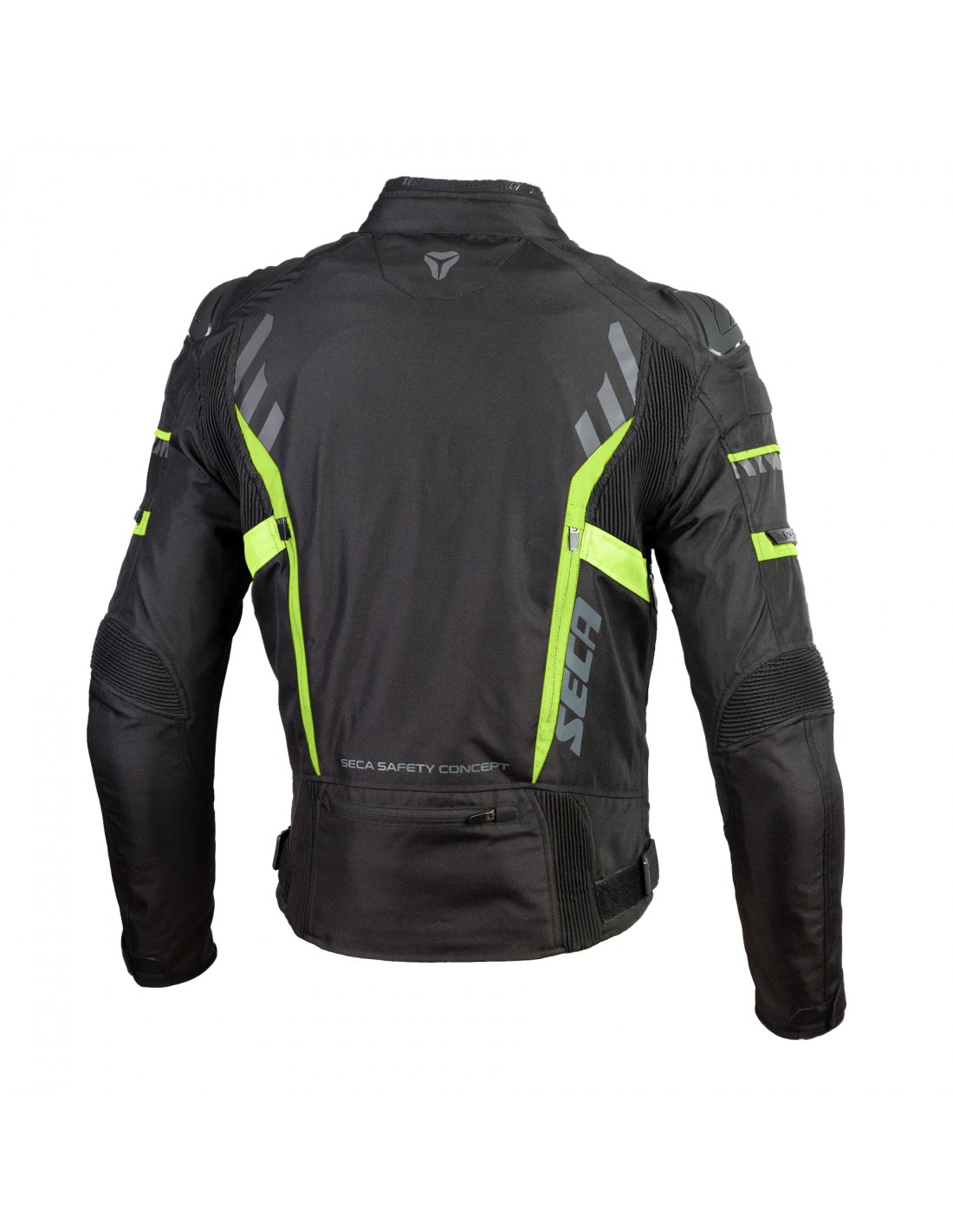 Текстилно мото яке SECA AVATAR II FLUO YELLOW — снимка 2