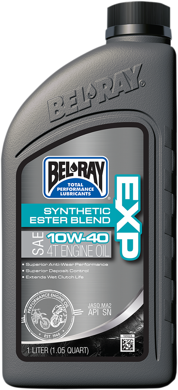 Масло BEL-RAY EXP Synthetic Ester Blend 4T 10W-40 1L