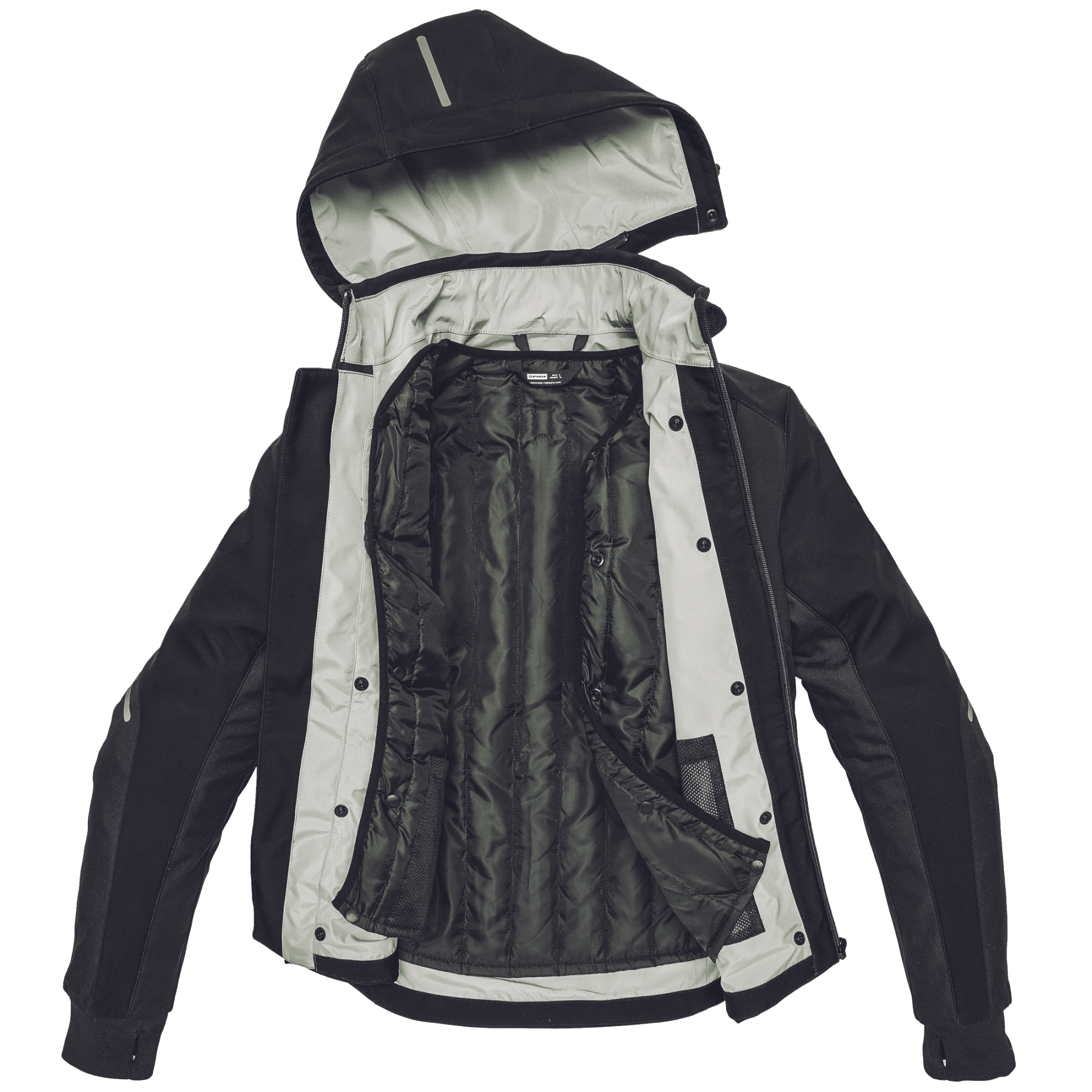 Текстилно мото яке SPIDI Hoodie Armor H2Out Black — снимка 4