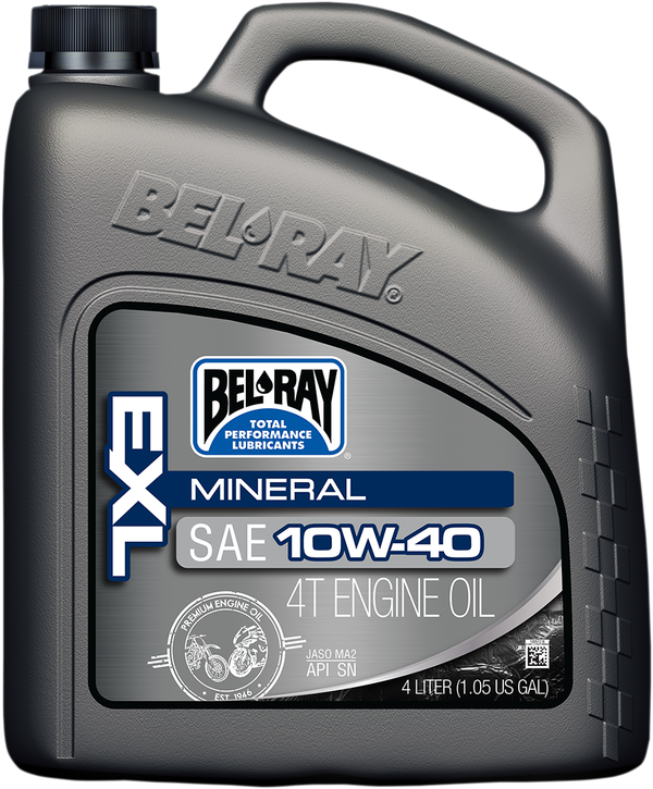 Масло BEL-RAY EXL MINERAL 4T 10W-40 4L