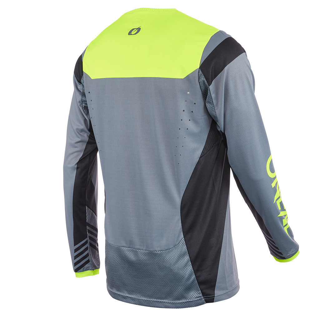 Вело джърси O'NEAL ELEMENT FR HYBRID V.22 GRAY/NEON YELLOW — снимка 2