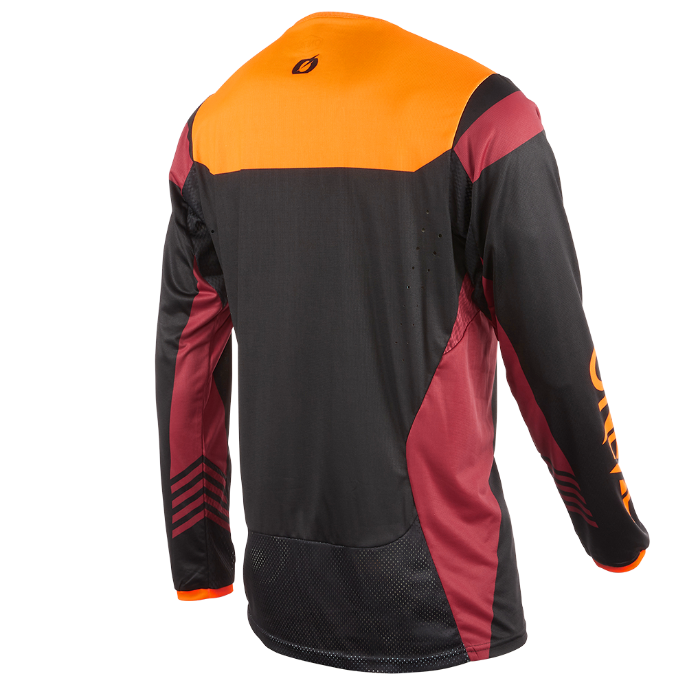 Вело джърси O'NEAL ELEMENT FR HYBRID V.22 BLACK/RED/ORANGE — снимка 2