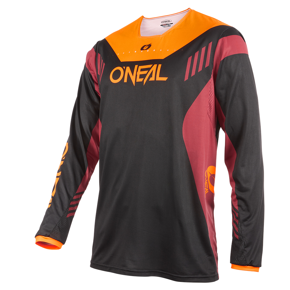Вело джърси O'NEAL ELEMENT FR HYBRID V.22 BLACK/RED/ORANGE 1