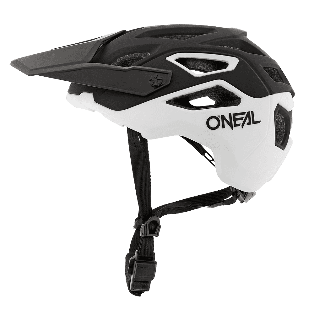 Вело каска O'NEAL PIKE SOLID BLACK/WHITE — снимка 3
