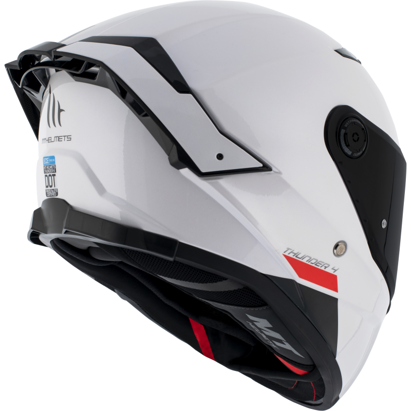 Каска MT THUNDER 4 SV WHITE — снимка 3