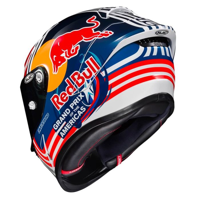 Каска HJC RPHA 1 RED BULL AUSTIN GP — снимка 2