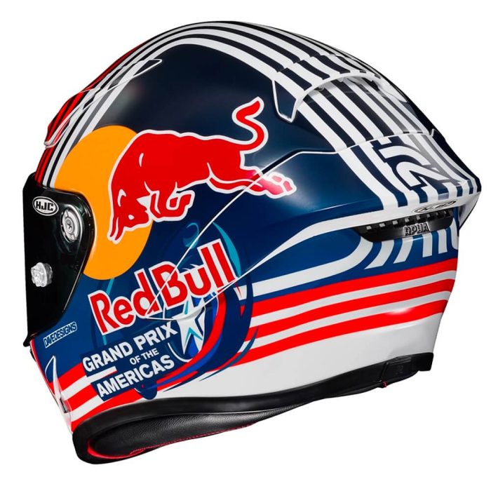 Каска HJC RPHA 1 RED BULL AUSTIN GP — снимка 3