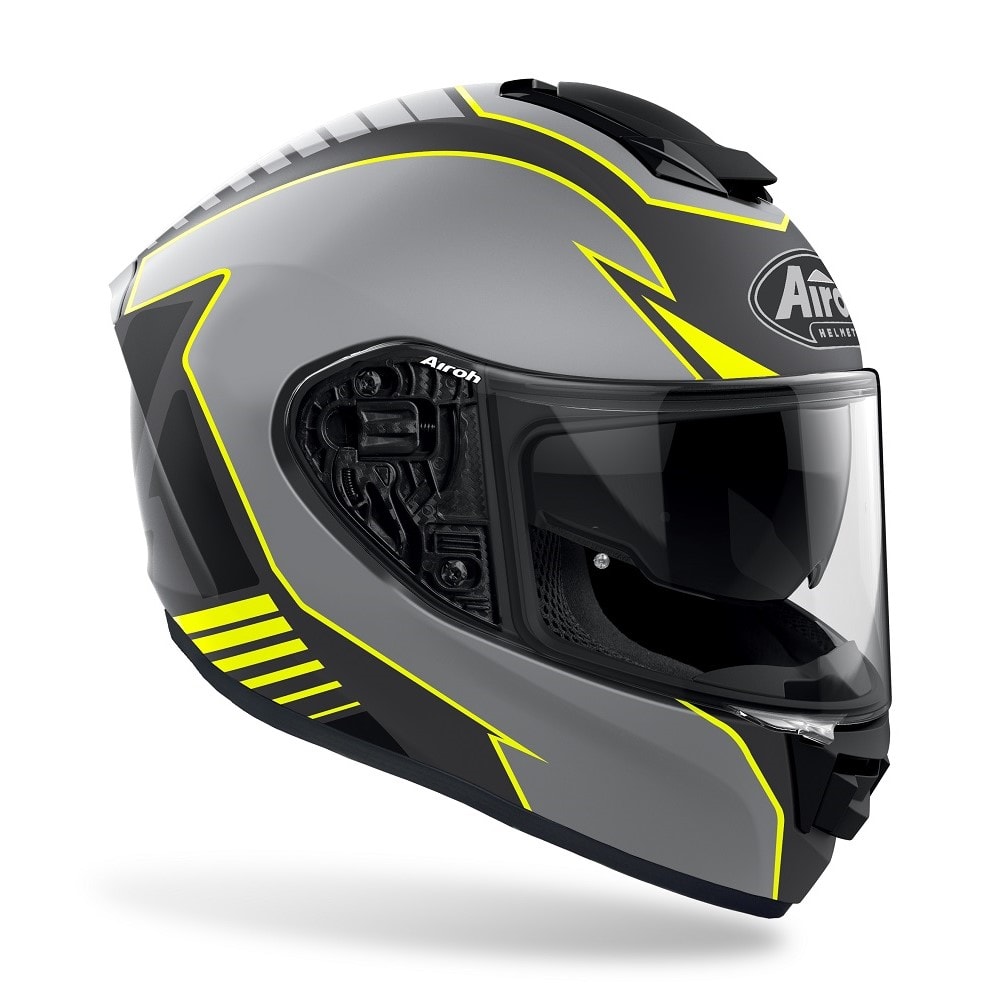 КАСКА AIROH ST 501 TYPE YELLOW MATT — снимка 2