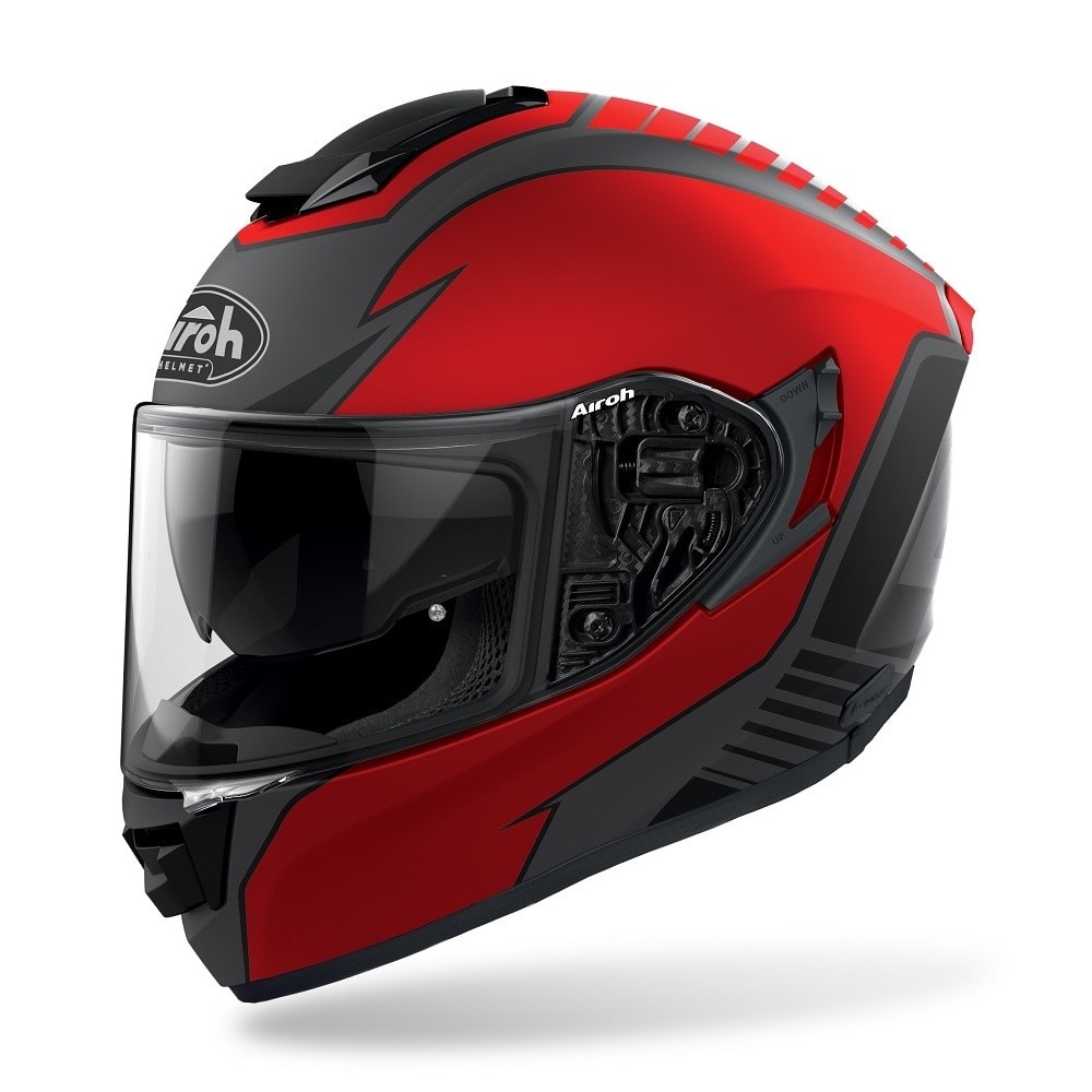 КАСКА AIROH ST 501 TYPE RED MEATT 1