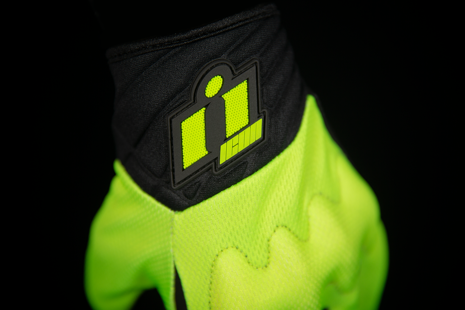 Текстилни мото ръкавици ICON ANTHEM 2 - HI-VIZ — снимка 3