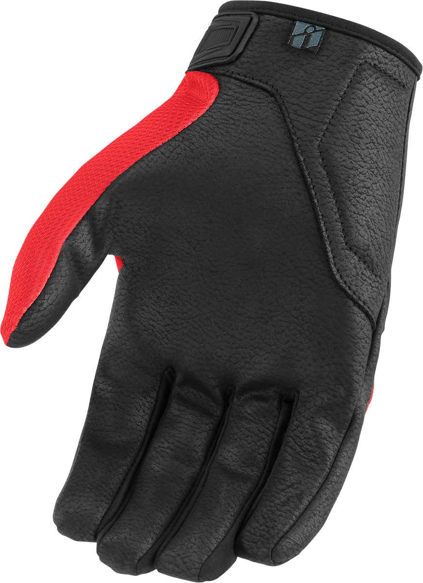 Мото ръкавици ICON HOOLIGAN CE - RED — снимка 2