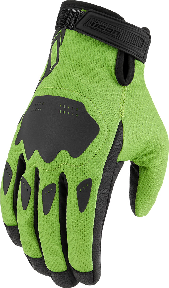 Мото ръкавици ICON HOOLIGAN CE - GREEN