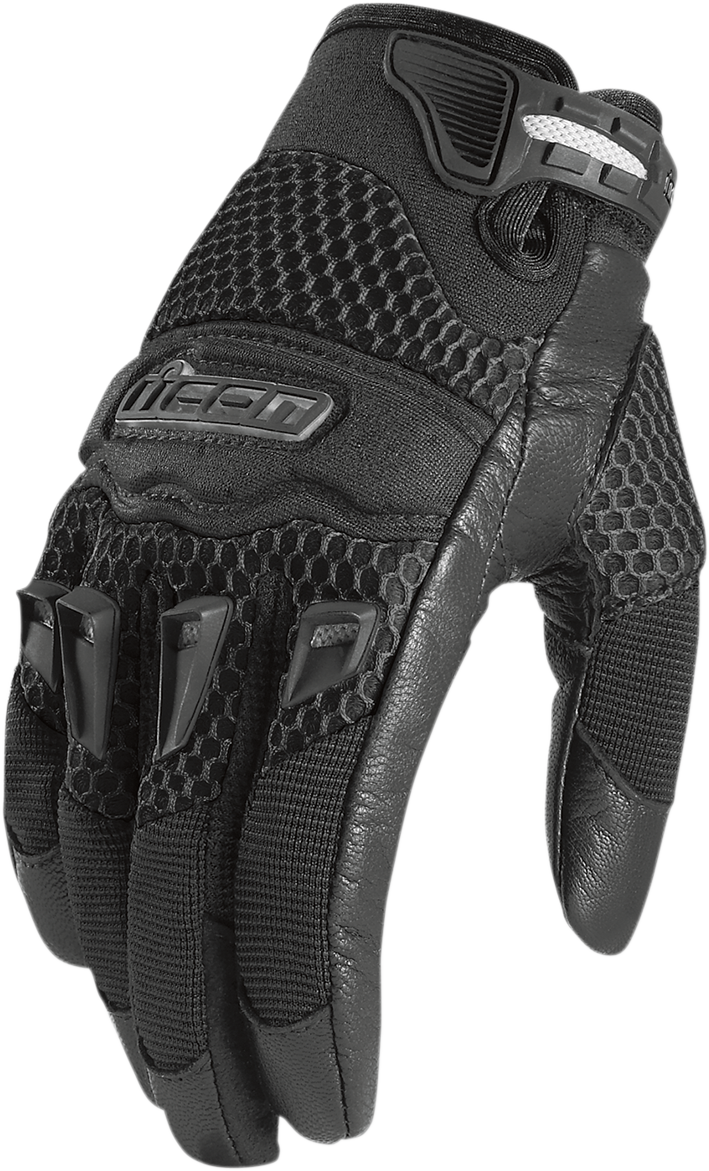 Дамски мото ръкавици ICON TWENTY-NINER - BLACK 1