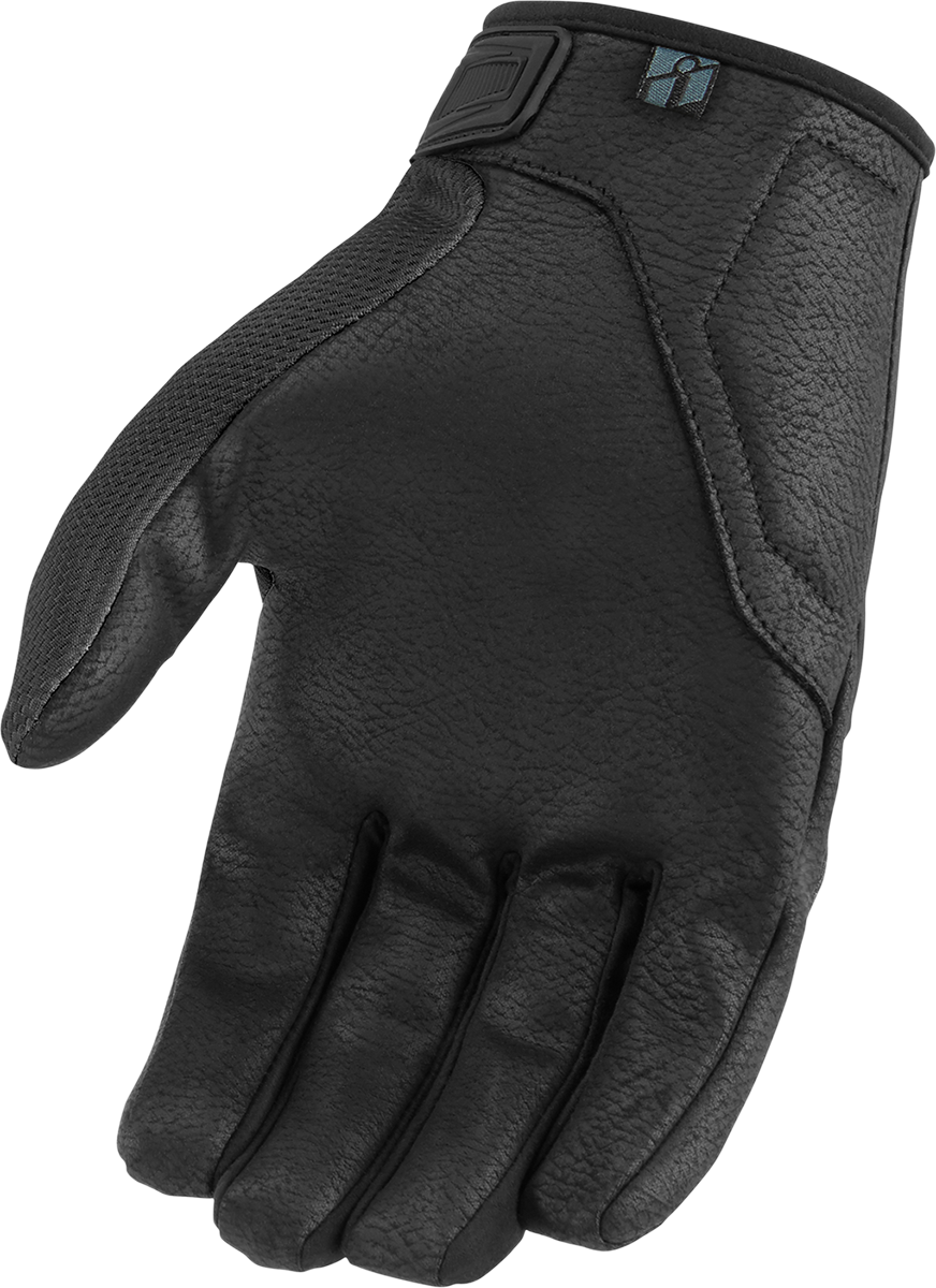 Дамски мото ръкавици ICON HOOLIGAN CE - BLACK — снимка 2