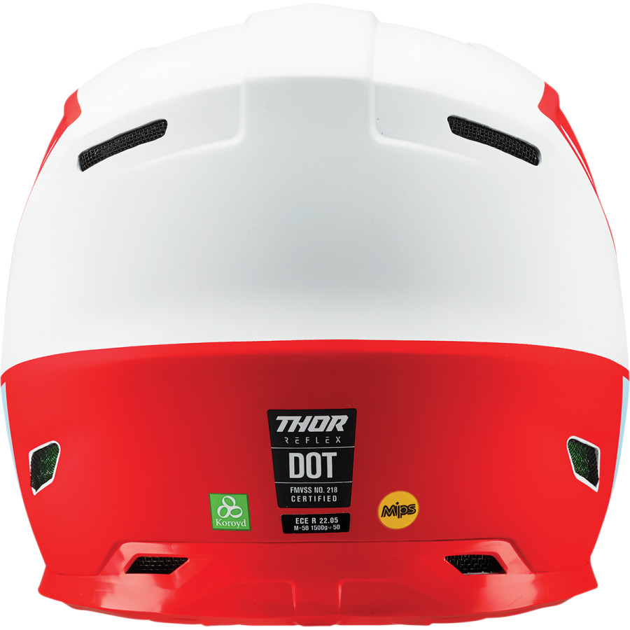 Мотокрос каска THOR REFLEX APEX RED/WHITE/BLUE — снимка 2