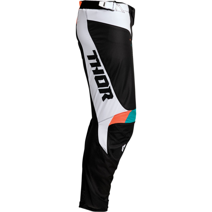 Мотокрос брич THOR PULSE REACT WHITE/BLACK — снимка 3
