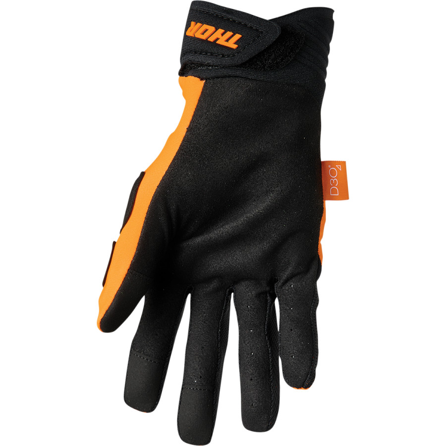 Мотокрос ръкавици THOR REBOUND FLO ORANGE/BLACK — снимка 2