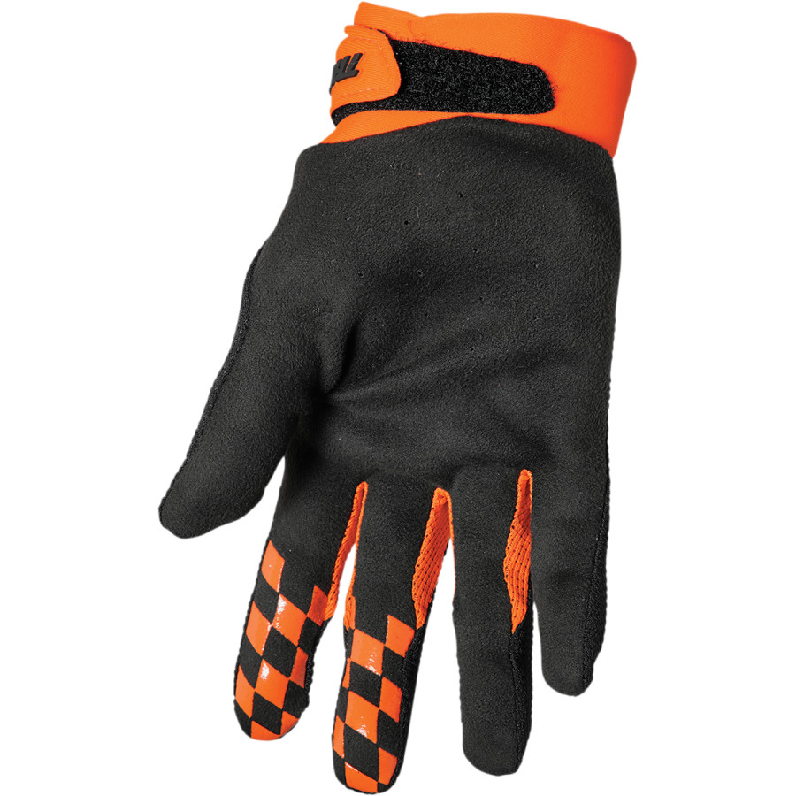 Мотокрос ръкавици THOR DRAFT BLACK/ORANGE — снимка 2