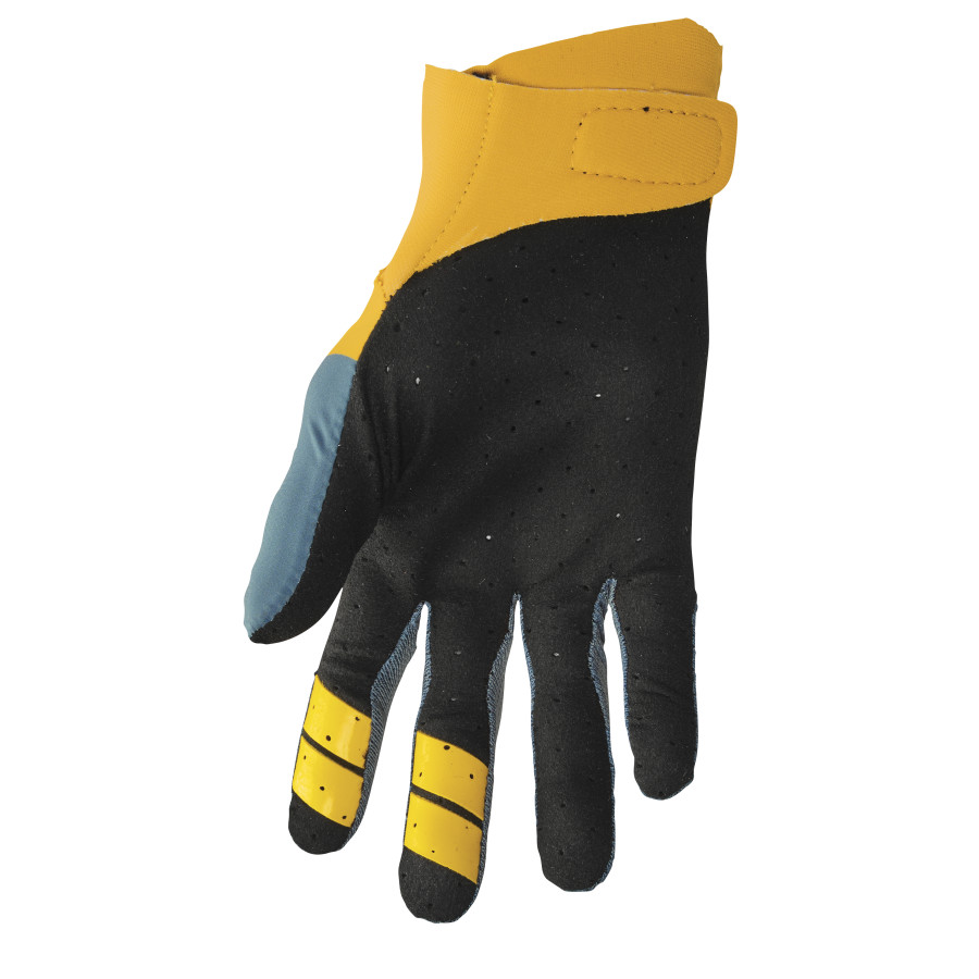 Мотокрос ръкавици THOR AGILE RIVAL TEAL/YELLOW — снимка 2