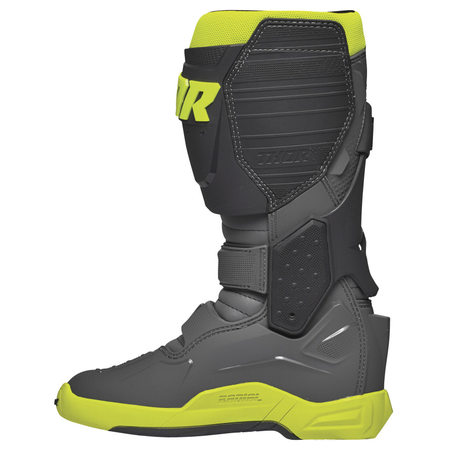 Мотокрос ботуши THOR RADIAL GRAY/FLO YELLOW BOOT — снимка 3
