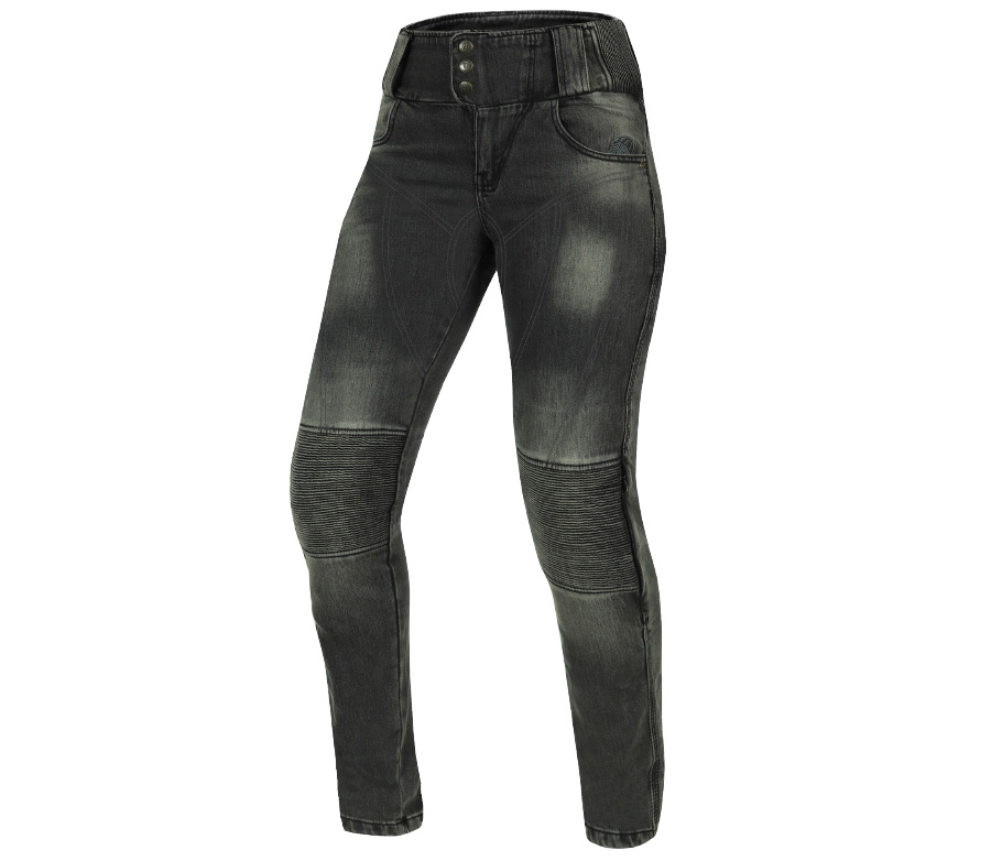 Дамски мото дънки Trilobite 2264 Bella grey jeggins 1