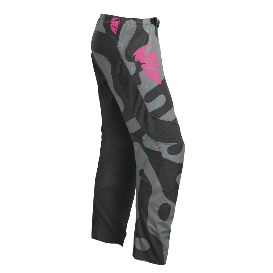 Дамски мотокрос брич THOR WOMEN'S SECTOR DISGUISE GRAY/PINK — снимка 3