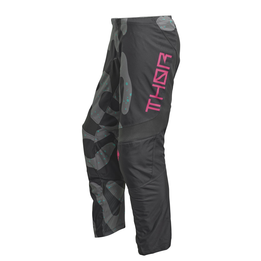 Дамски мотокрос брич THOR WOMEN'S SECTOR DISGUISE GRAY/PINK — снимка 4