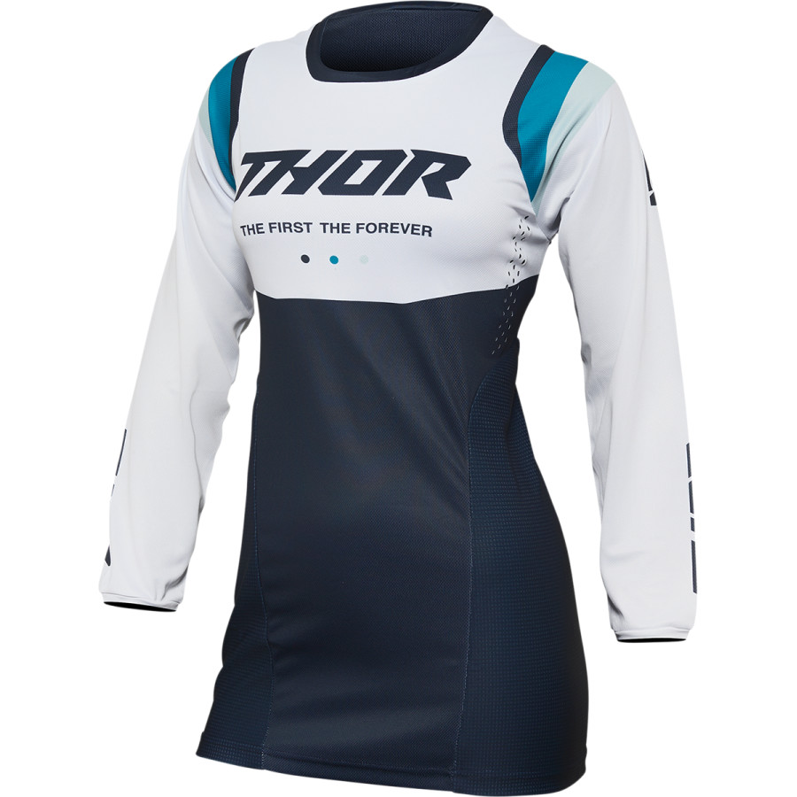 Дамско мотокрос джърси THOR WOMEN'S REV MIDNIGHT/WHITE 1