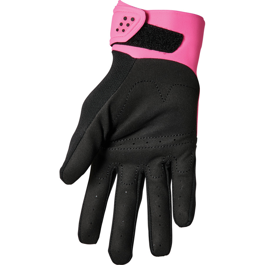 Дамски мотокрос ръкавици THOR WOMEN'S SPECTRUM FLO PINK/BLACK — снимка 2
