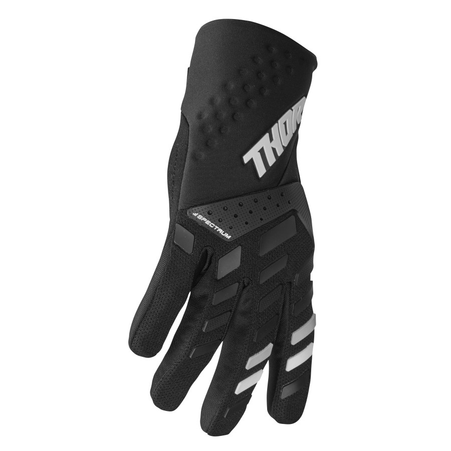 Дамски мотокрос ръкавици THOR WOMEN'S SPECTRUM BLACK/WHITE — снимка 3