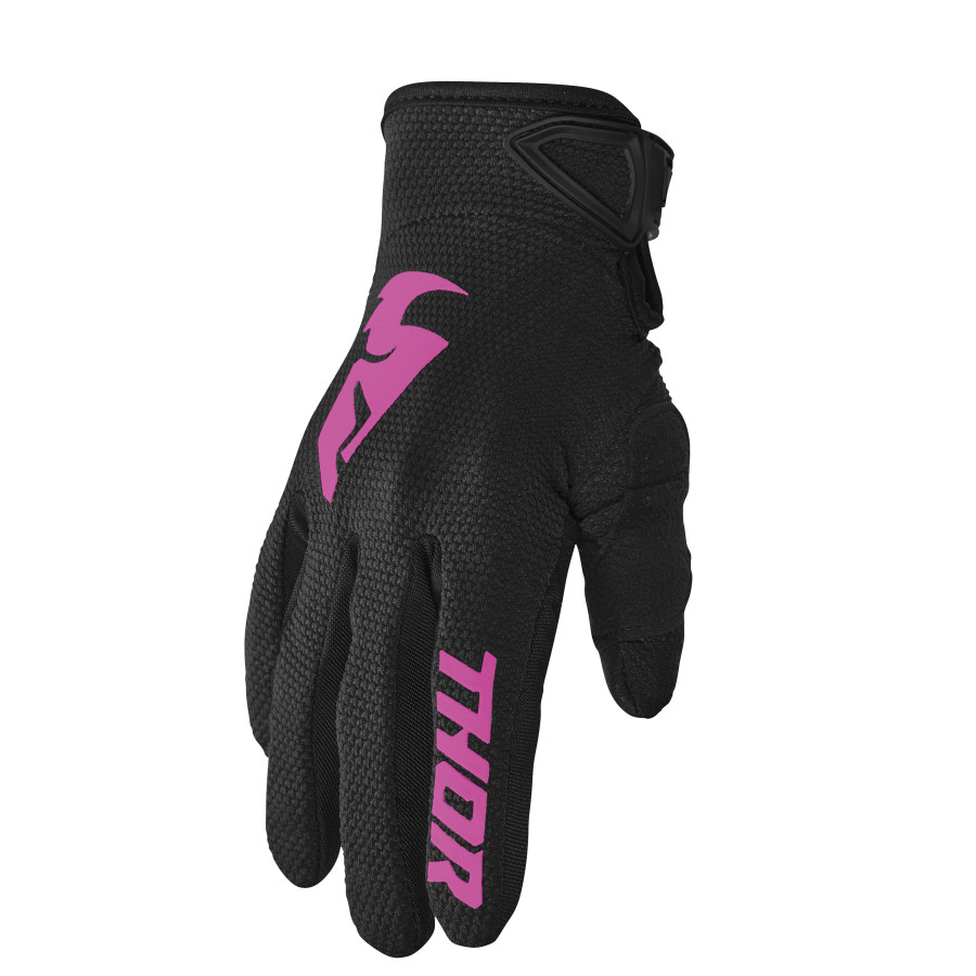 Дамски мотокрос ръкавици THOR WOMEN'S SECTOR BLACK/PINK 1