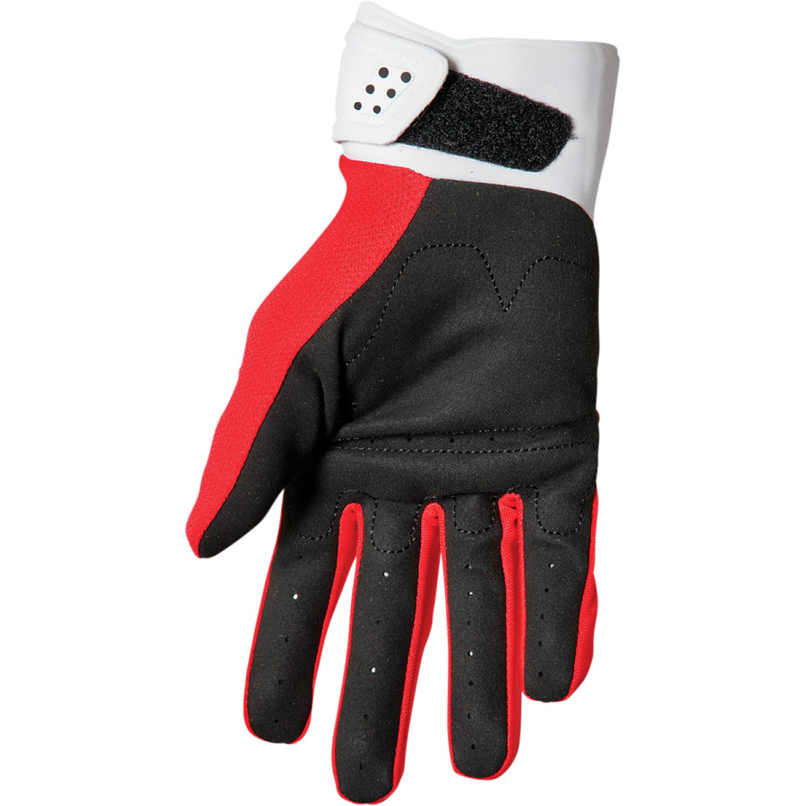 Детски мотокрос ръкавици THOR YOUTH SPECTRUM RED/WHITE_2