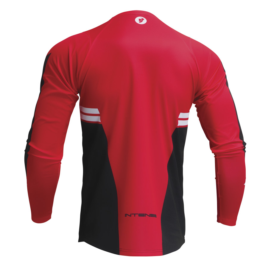 Вело джърси THOR INTENSE ASSIST BERM RED/BLACK LONG SLEEVE — снимка 2