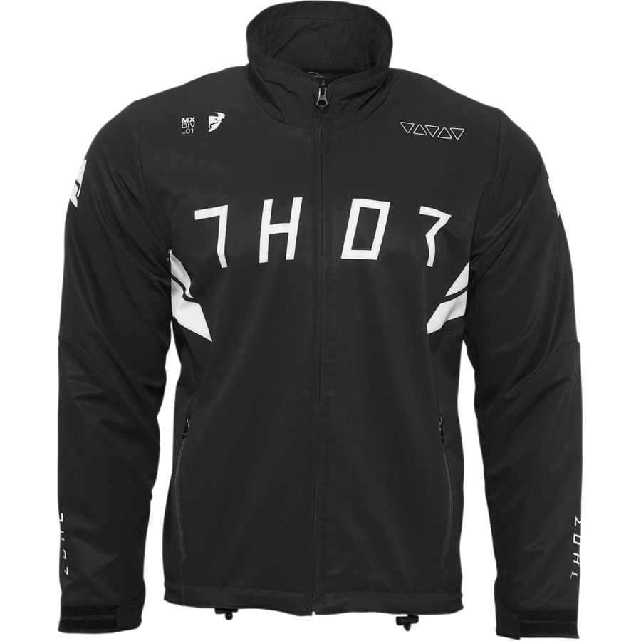 Ендуро яке THOR WARM UP JACKET BLACK/WHITE 1