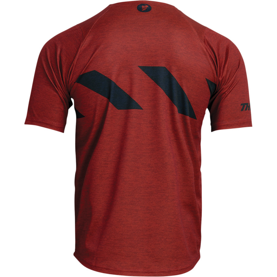 Вело джърси THOR ASSIST HAZARD SHORT SLEEVE BRICK/HEATHER — снимка 2