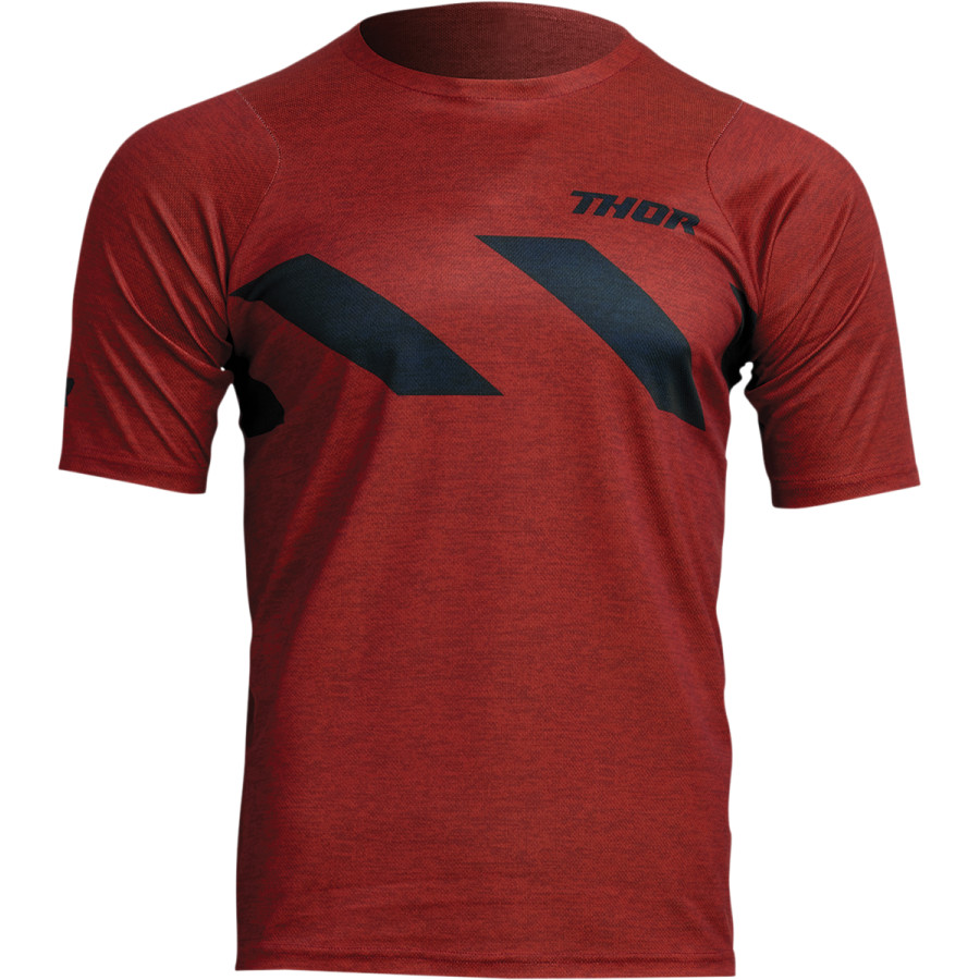 Вело джърси THOR ASSIST HAZARD SHORT SLEEVE BRICK/HEATHER 1