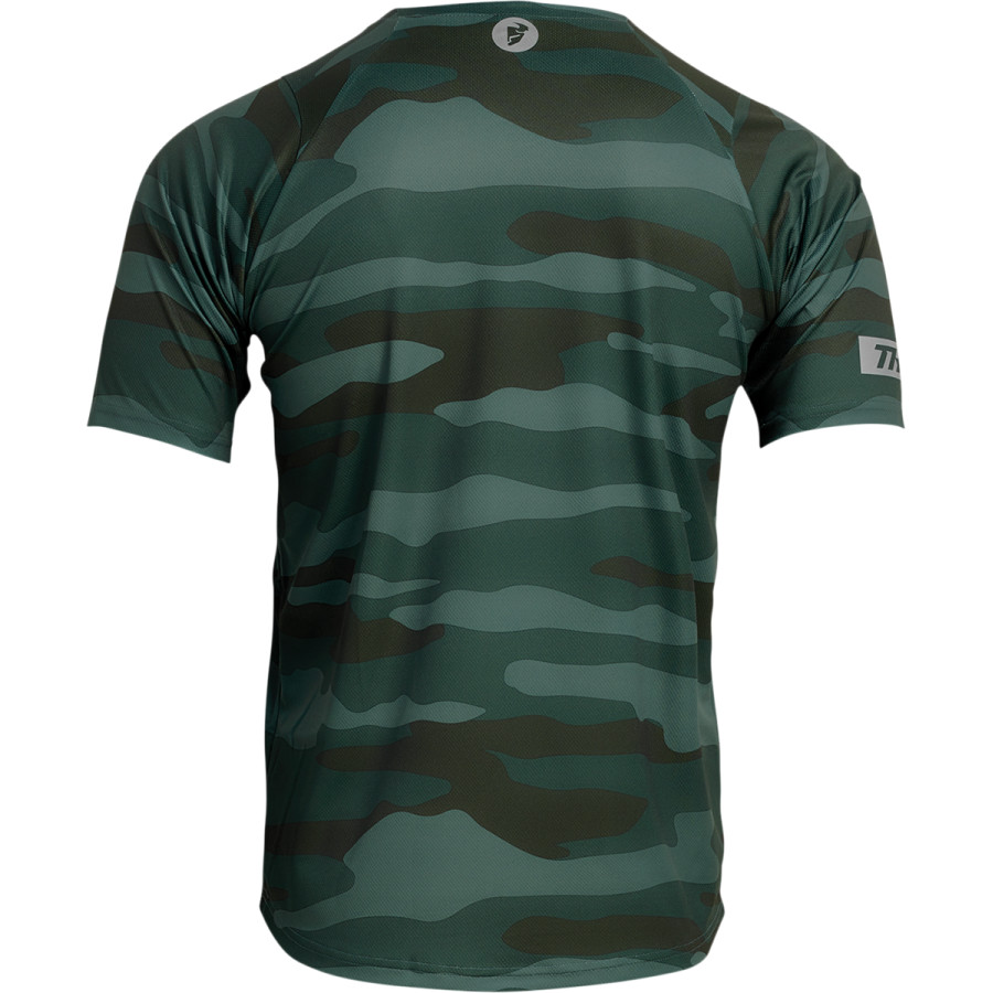 Вело джърси THOR ASSIST CAMO SHORT SLEEVE GREEN — снимка 2