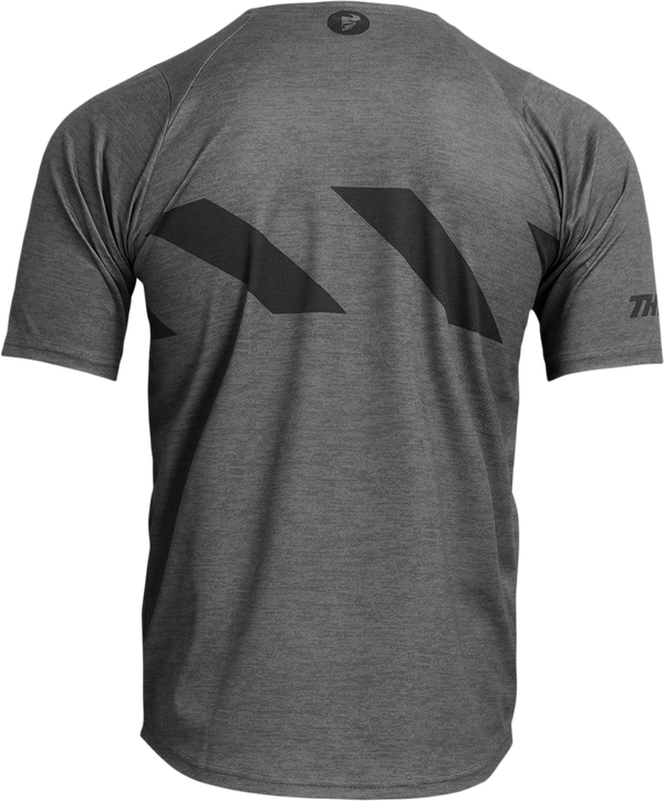 Вело джърси THOR ASSIST HAZARD SHORT SLEEVE CHARCOAL/HEATHER — снимка 2
