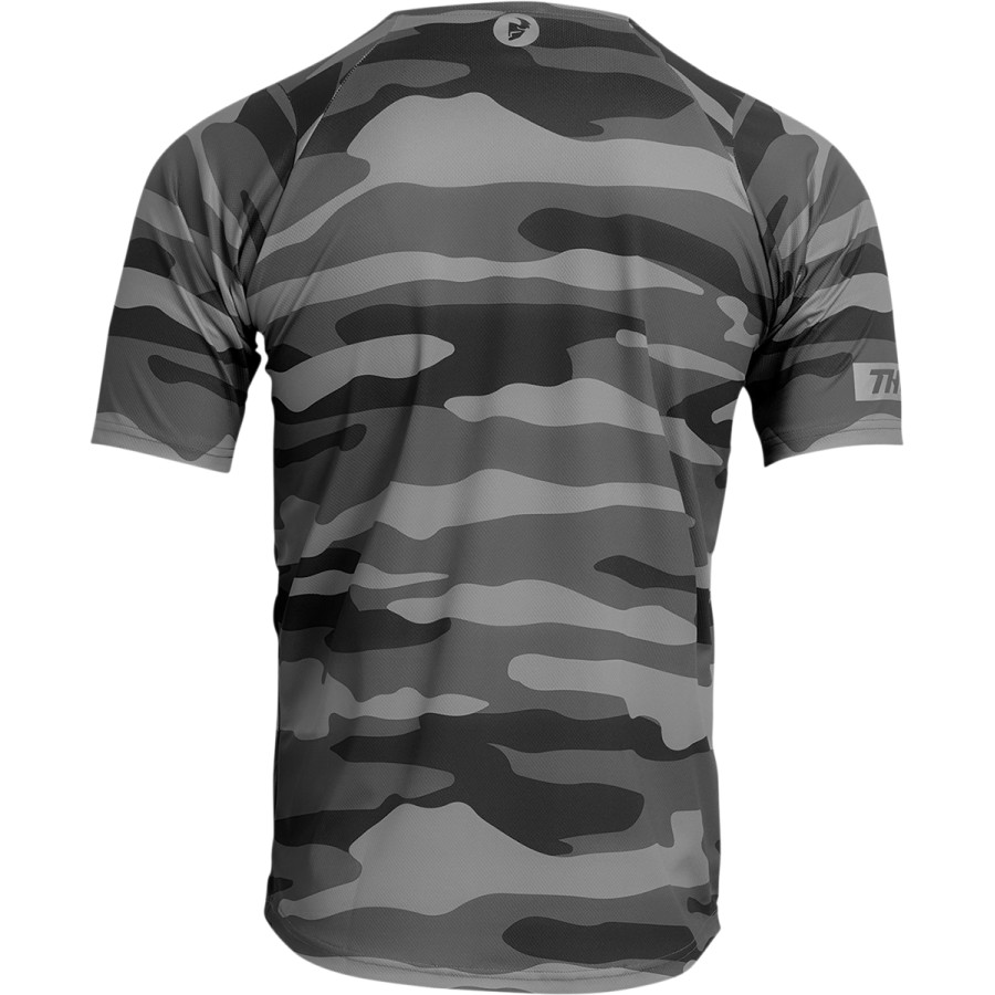 Вело джърси THOR ASSIST CAMO SHORT SLEEVE DARK GRAY — снимка 2