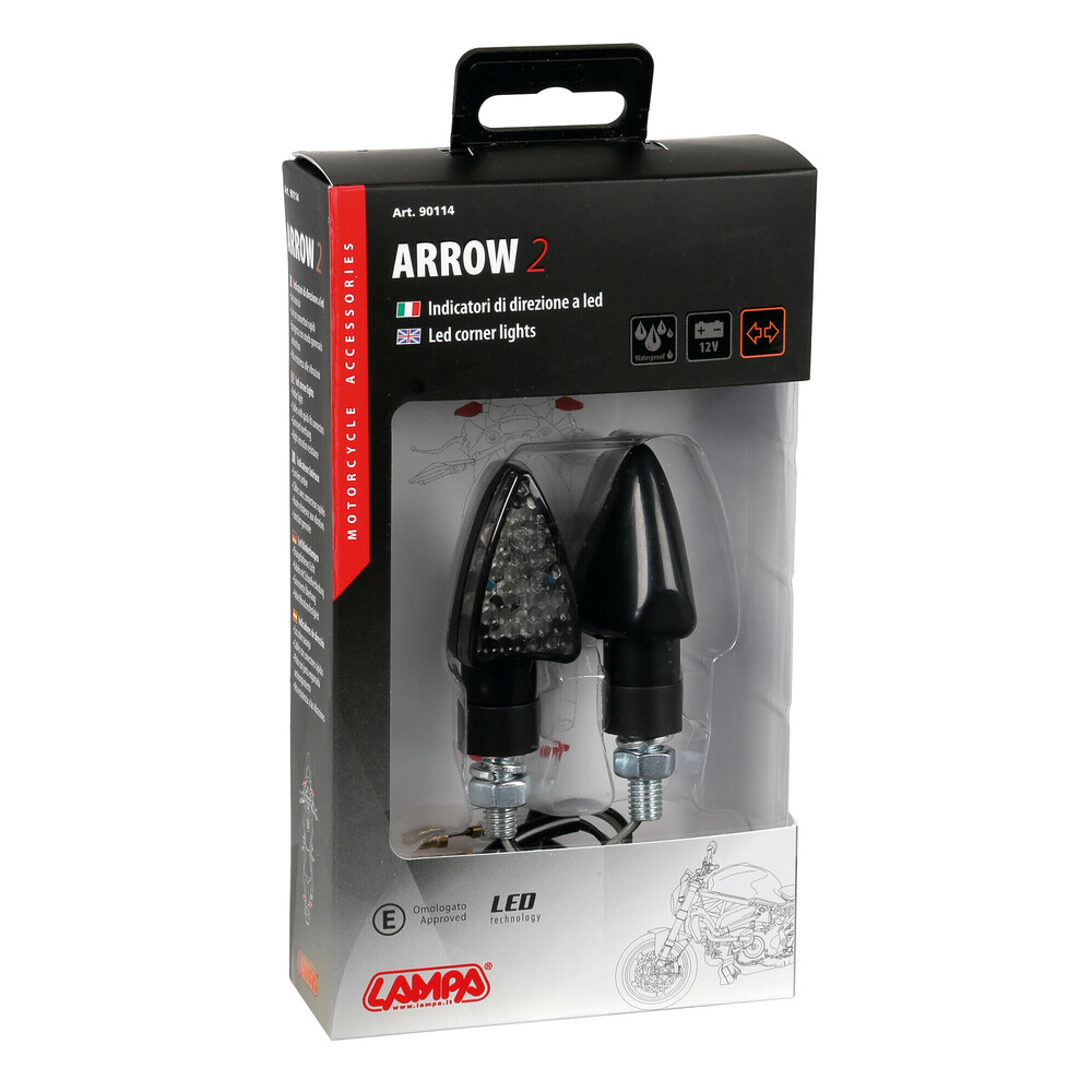 LED мигачи AROW2 BLACK – 90114 — снимка 2