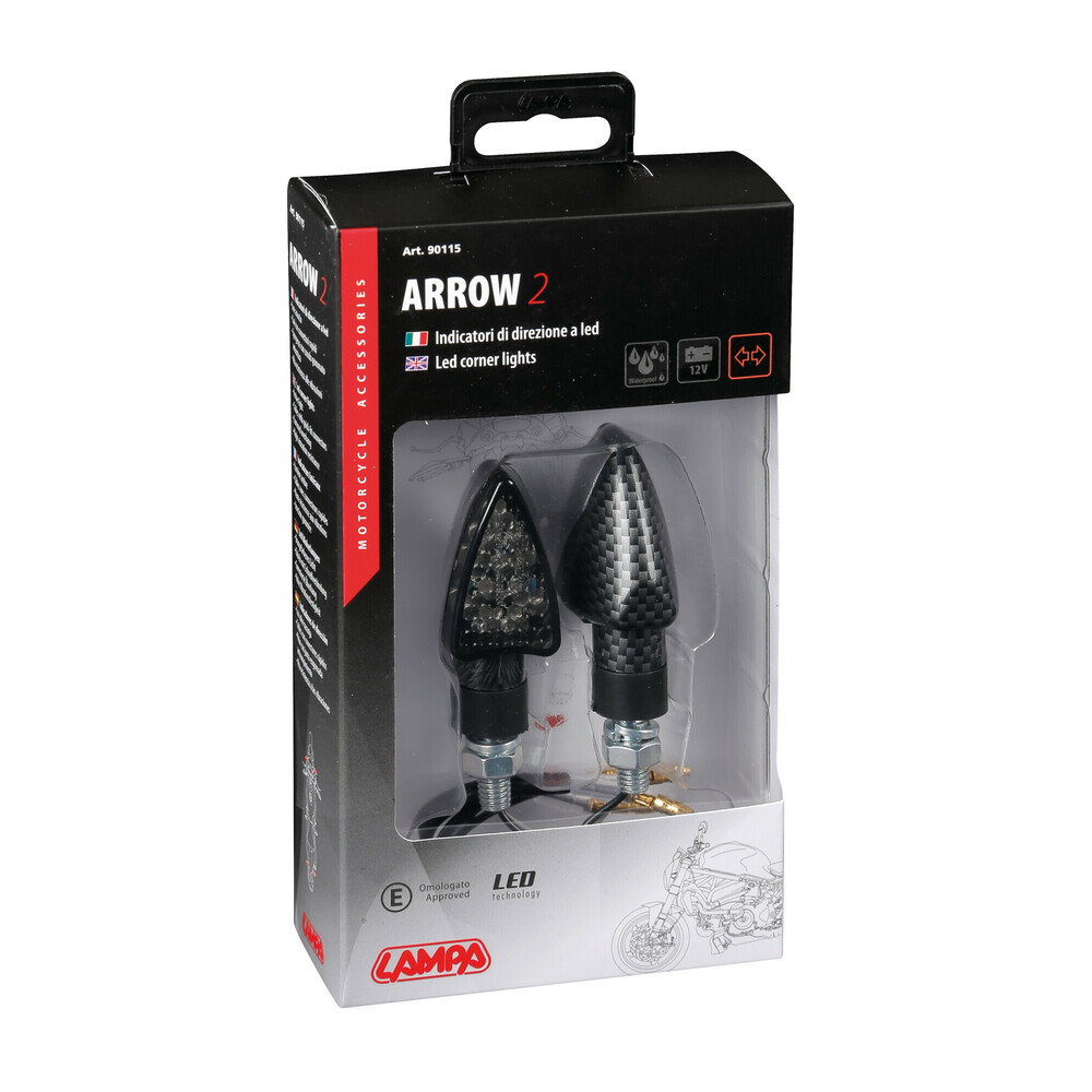 LED мигачи AROW2 CARBON – 90115 — снимка 3