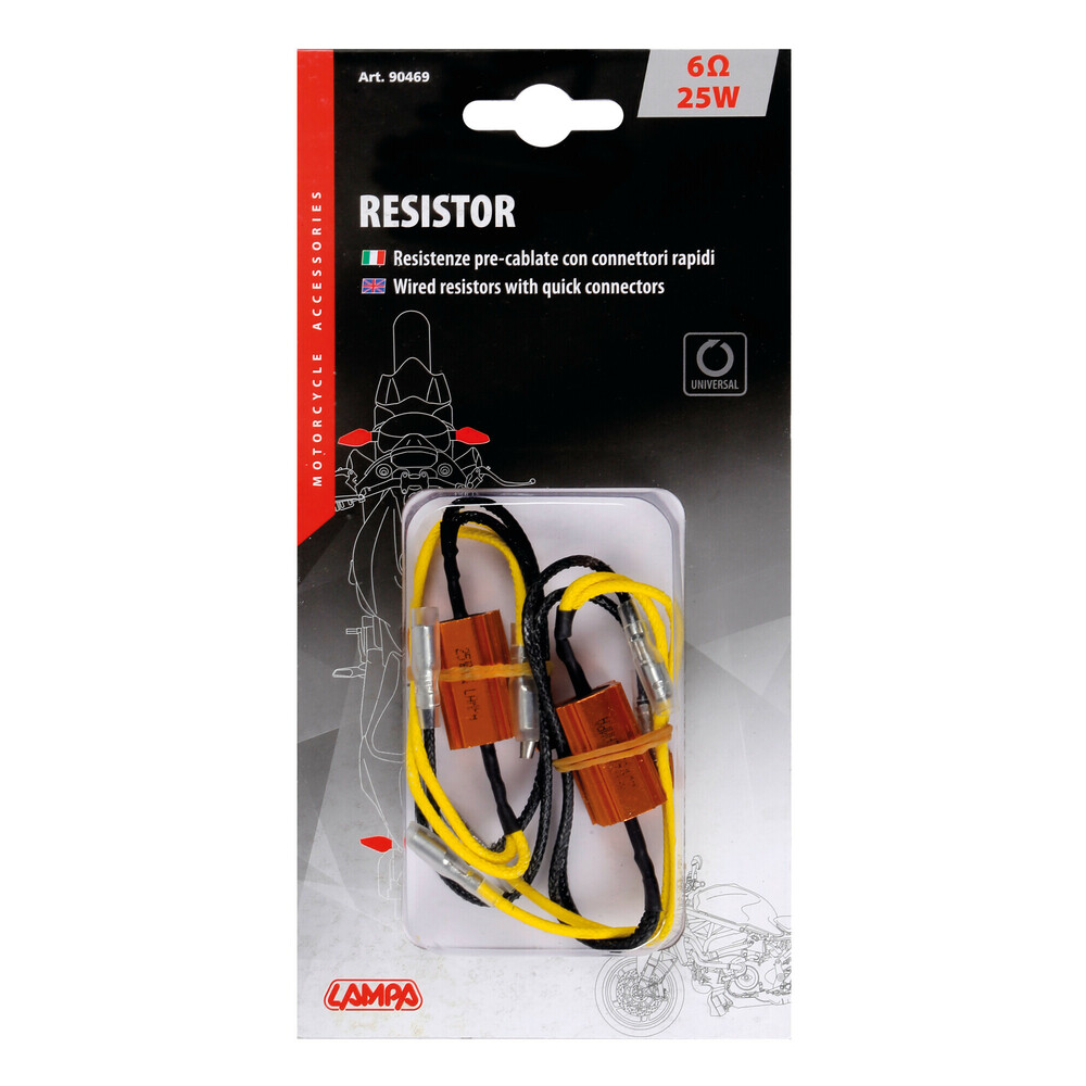 Резистори за LED мото мигачи - 2броя 90469