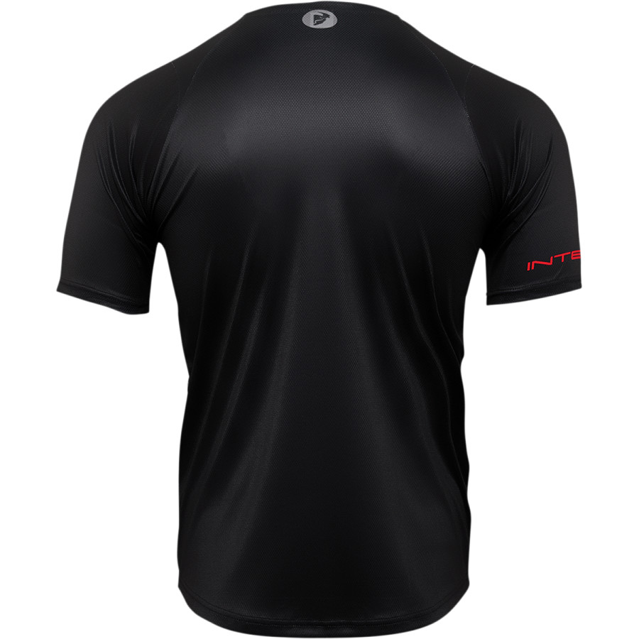 Вело джърси THOR INTENSE ASSIST CHEX SHORT SLEEVE BLACK/GRAY — снимка 2