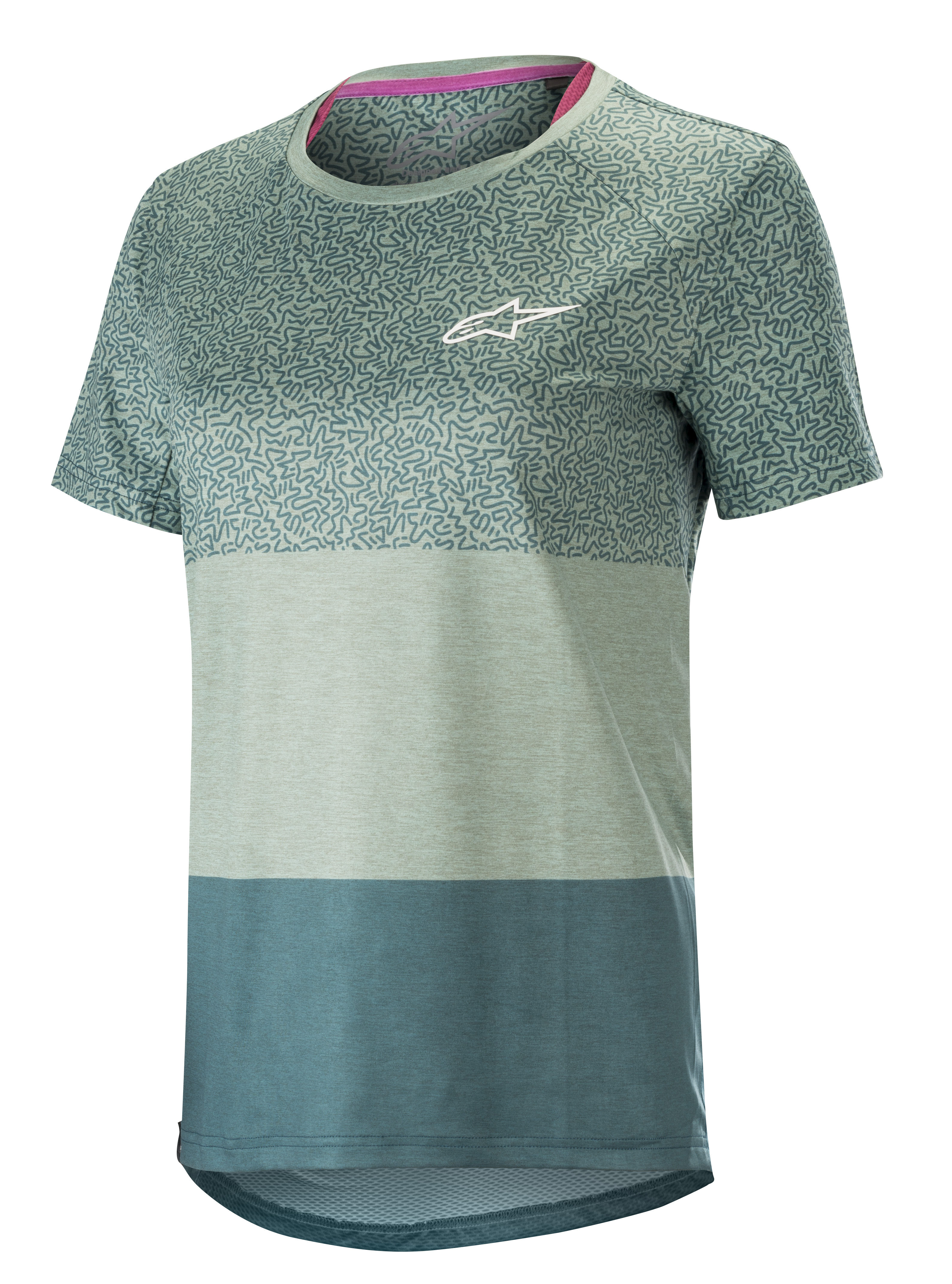 Дамско вело джърси ALPINESTARS Stella Alps 8 Short Sleeve TEAL/PETROL