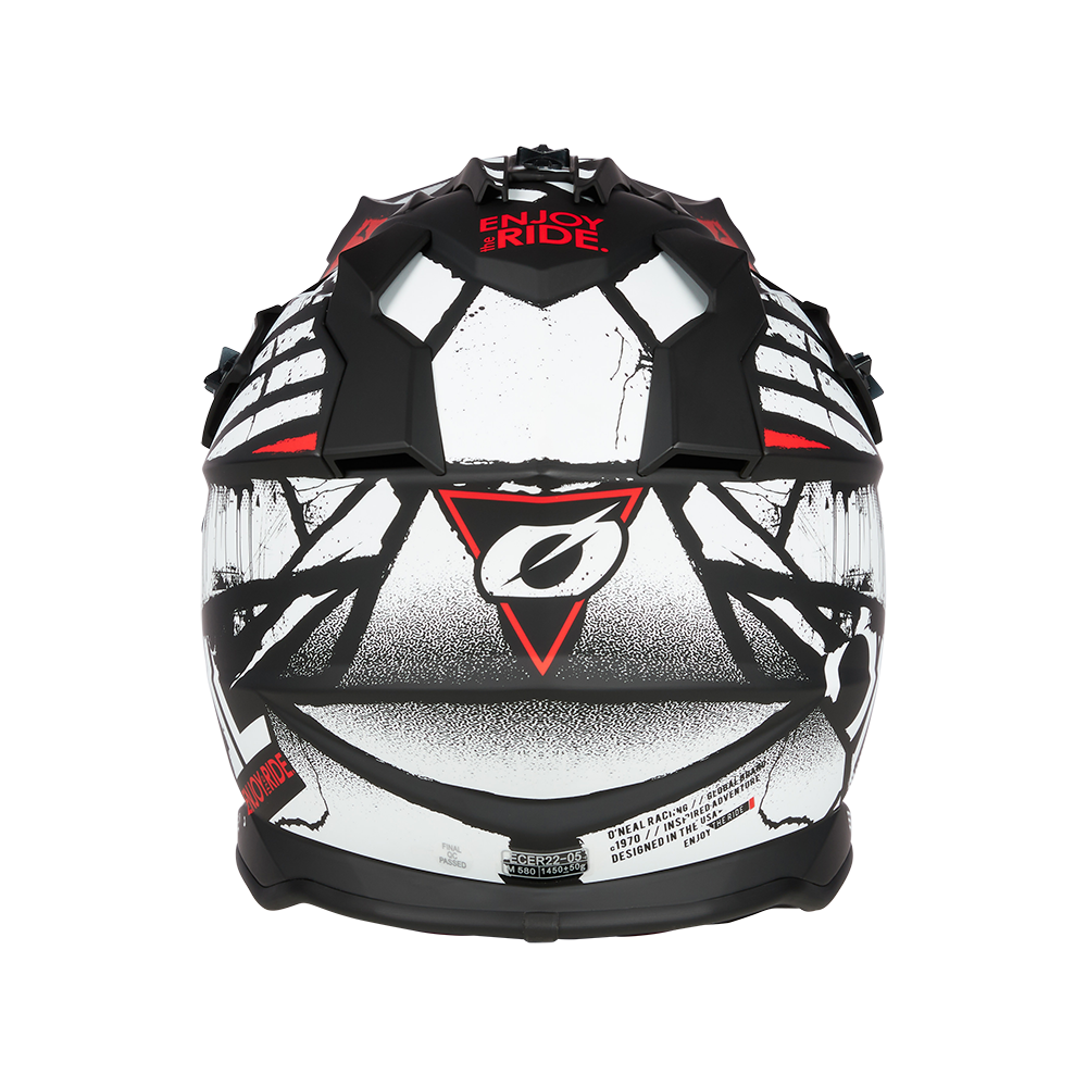 Мотокрос каска O'NEAL 2SERIES GLITCH V.23 BLACK/WHITE — снимка 2